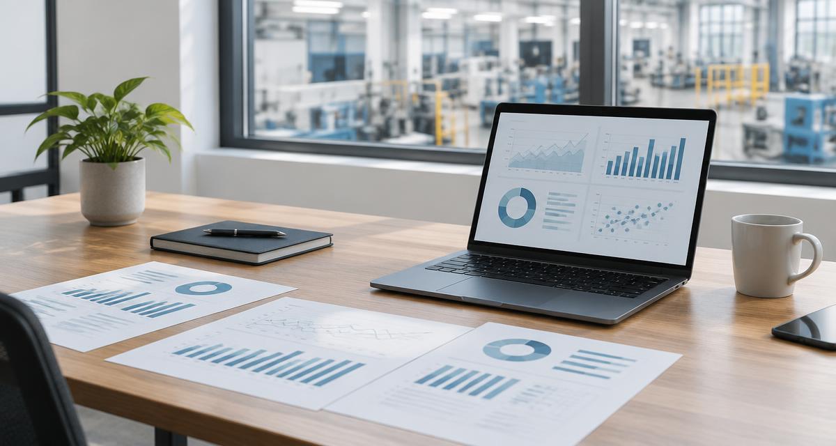 Arbeitsmarktdaten auf Schreibtisch und Bildschirm